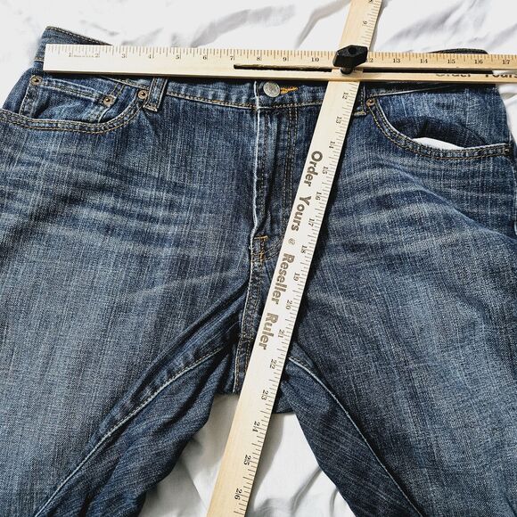 Lucky Brand Womens Dungarees Jeans Blue Size 33 Cotton Blend Classic Fit Stretch - Picture 3 of 11